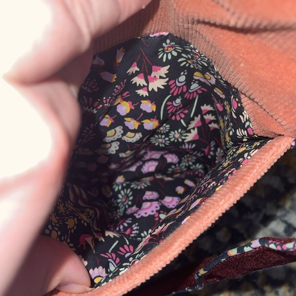 Vera Bradley Salmon and Burgundy Corduroy Women's Bag Set - Picture 9 of 10